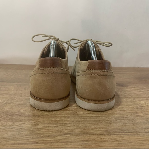 Clarks Franson Plain Nubuck Casual Shoes Size 8 G Beige Sand - Picture 7 of 14